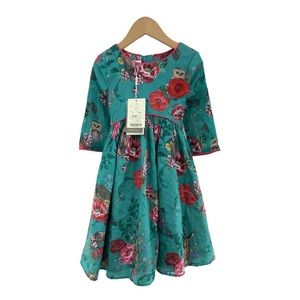 Monsoon Novelty print girls dress size 5